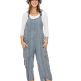 Spree Overall in Stripes Heron