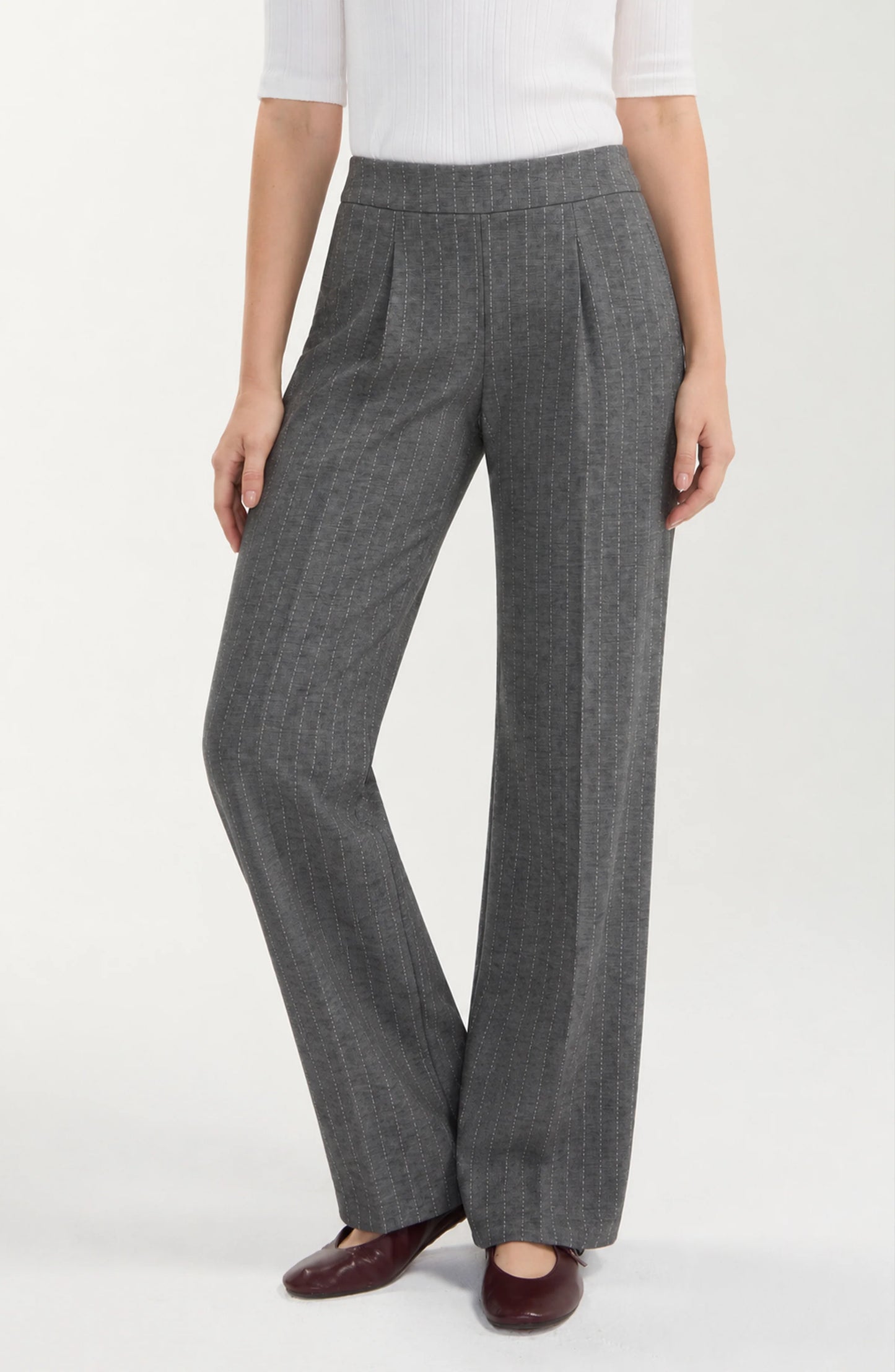 Stripe Wide Leg Trouser