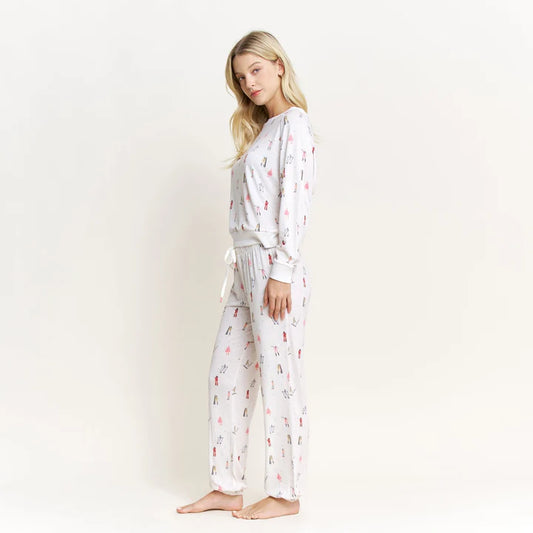 Ivory Ski Girls PJ Set