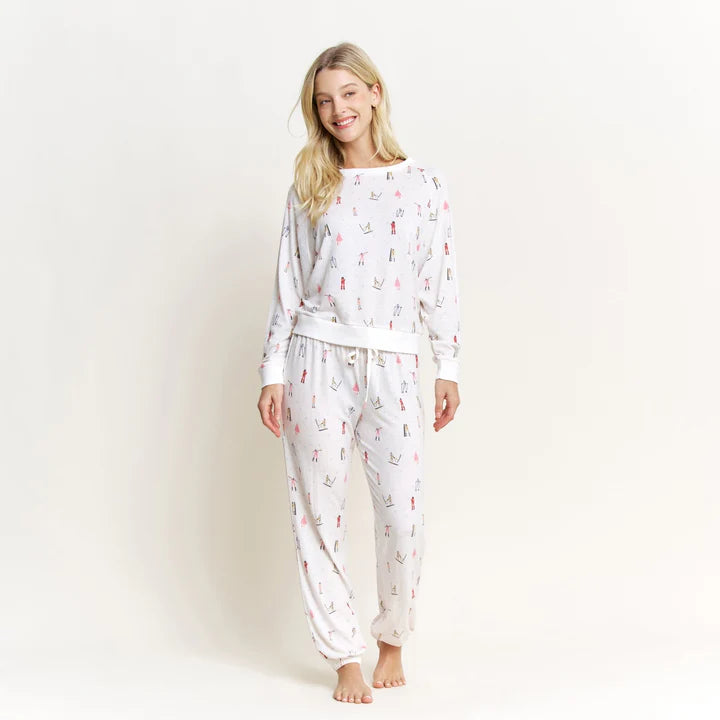 Ivory Ski Girls PJ Set