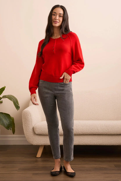 Cashmere Puff Sleeve Sweater