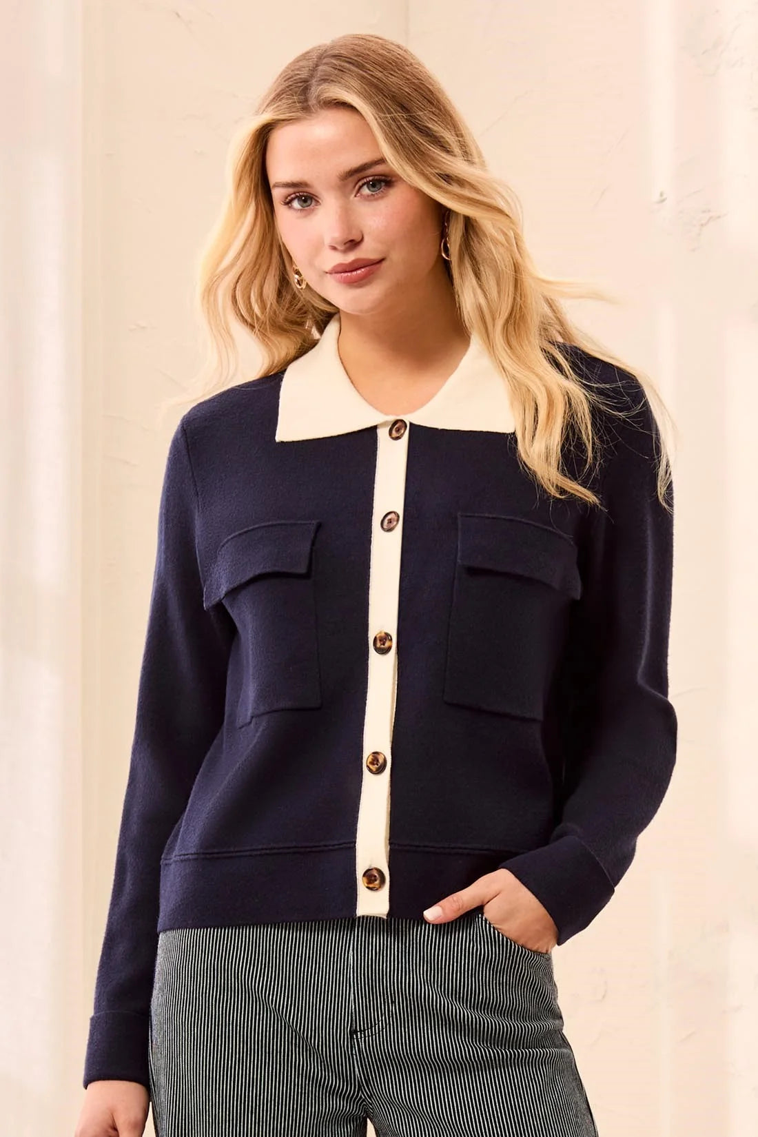 Collared Cardigan