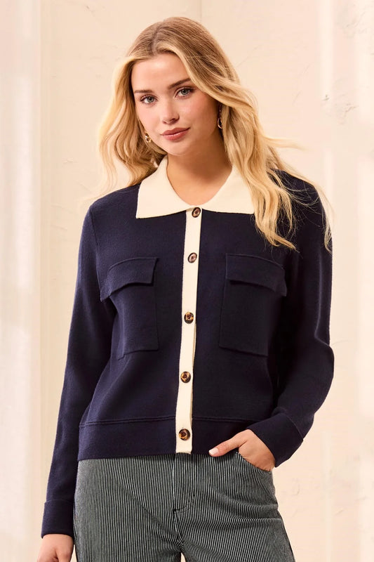 Collared Cardigan
