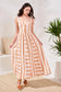 Striped Linen Maxi Dress