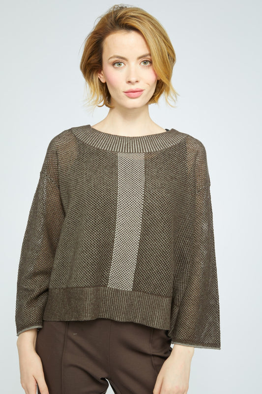 Reversible Mesh Stitch Topper