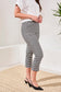 Gingham Pull-On Capri