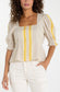 Square Neck Woven Top