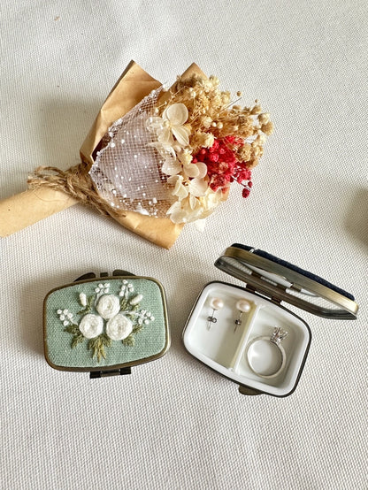 Embroidered Jewelry Box