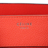 Céline Phantom Luggage Tote in Orange Grained Leather