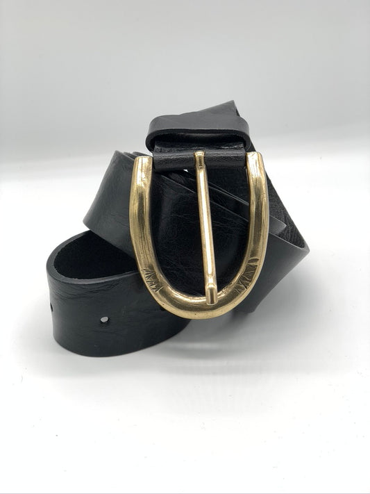 Italian Leather Belt Black