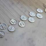 Silver Zodiac Necklace - Aries