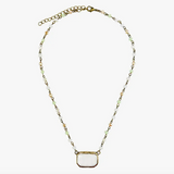 Square Crystal Dainty Necklace