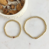 Tiny Heart Mother Daughter Matching Bracelets 24K plated