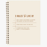 3 Rules to Live By Journal