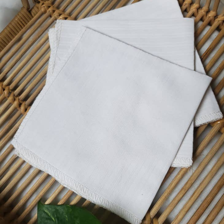 Egyptian Cotton Handkerchiefs (3 Pack)